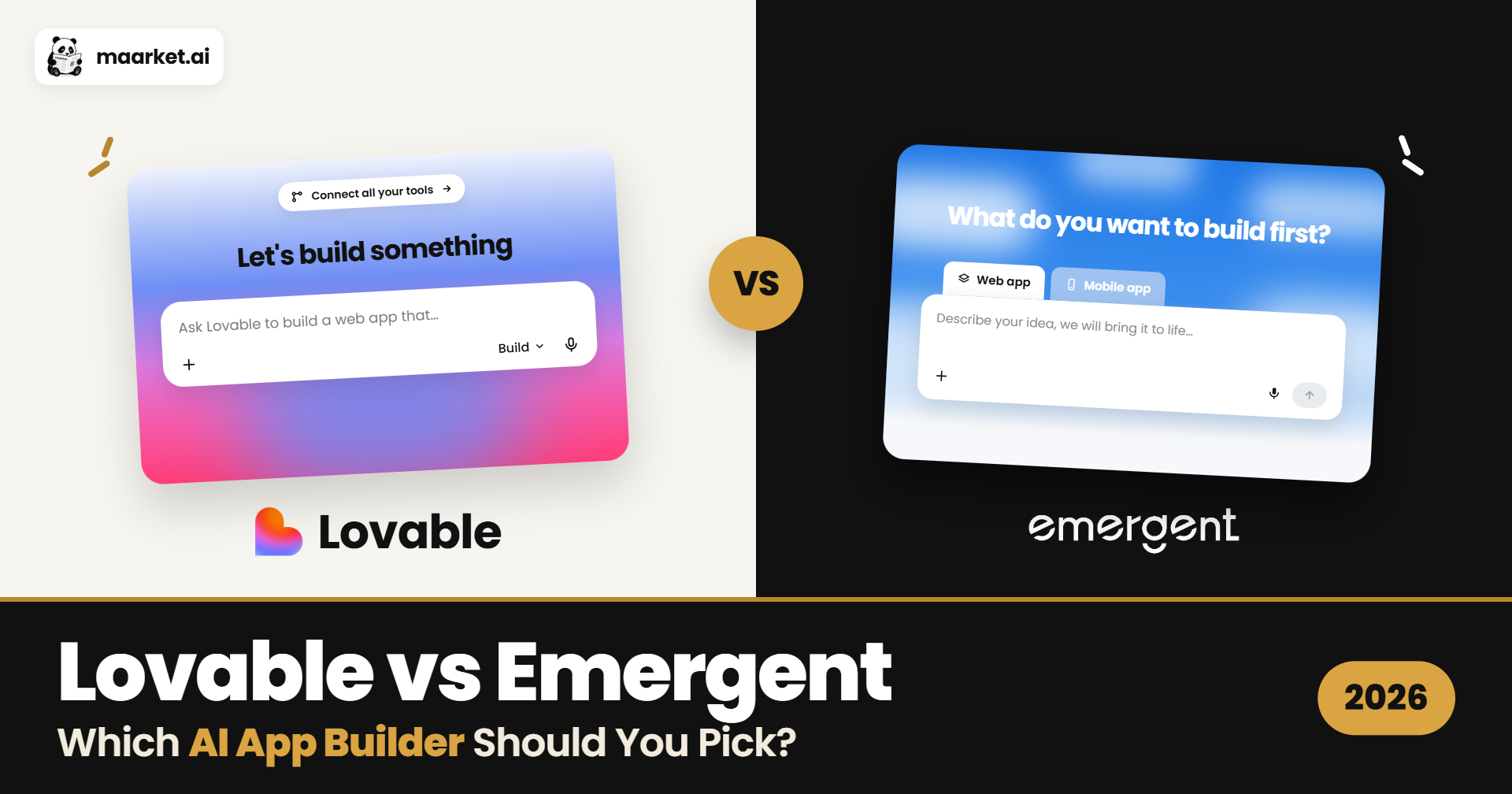 Lovable vs Emergent: which AI app builder to pick in 2026