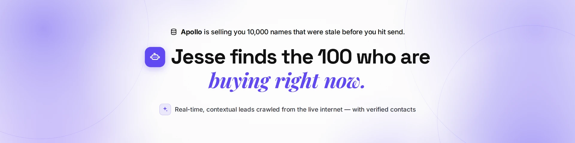 Jesse by Flo works.ai — real-time contextual leads from the live internet