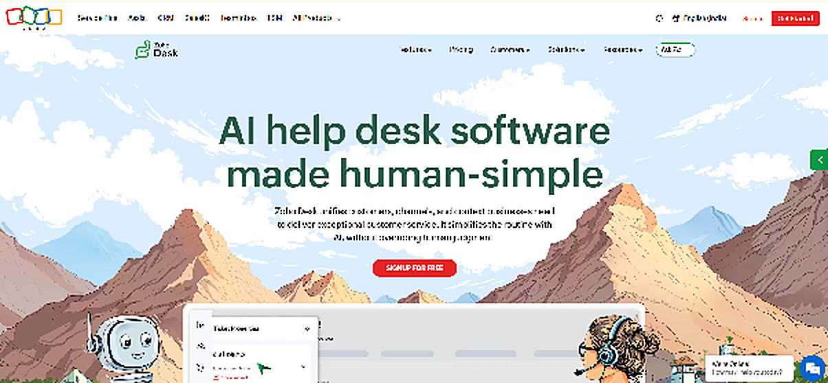 Maarket's list of top customer support software- Zoho Desk