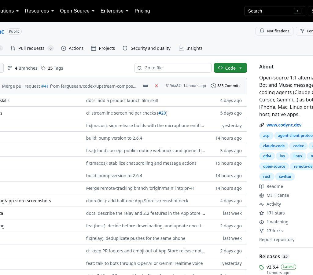 Codync screenshot 1