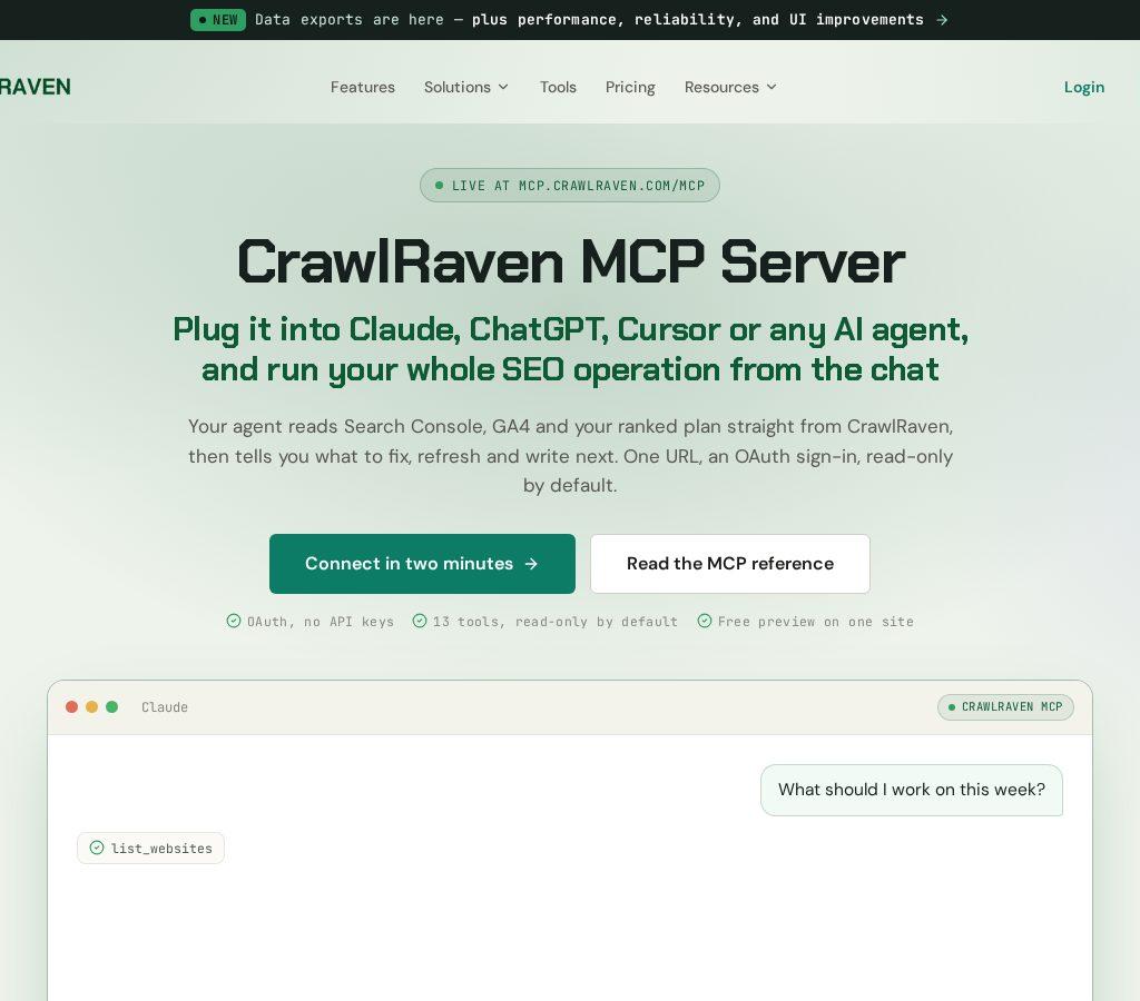 CrawlRaven MCP screenshot 1