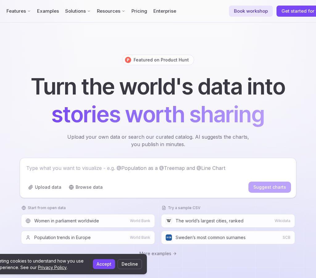 Datastory screenshot 1