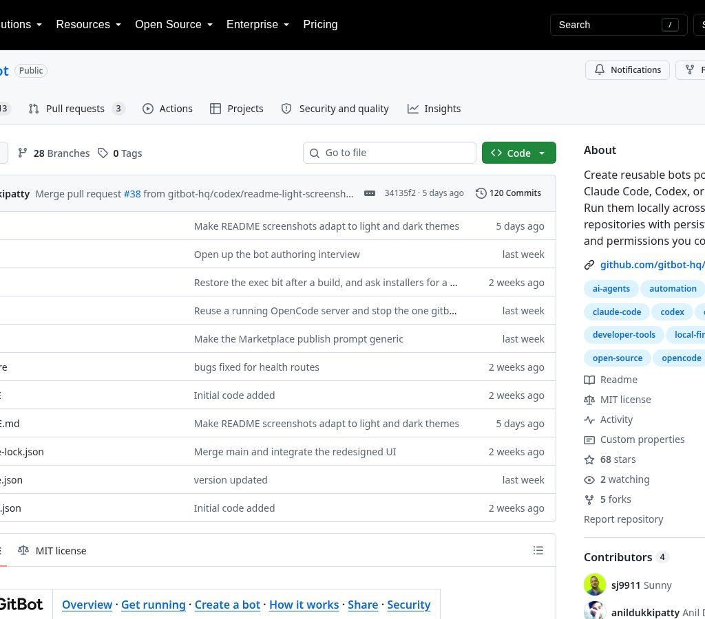 GitBot screenshot 1