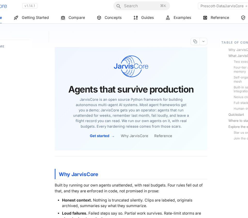 JarvisCore screenshot 1
