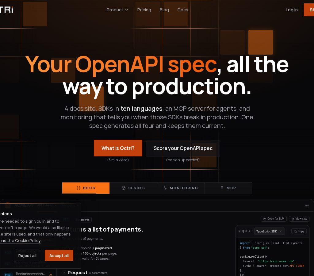 Octri.dev screenshot 1