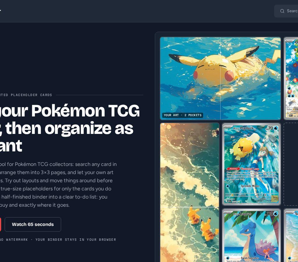 Pokébinder screenshot 1