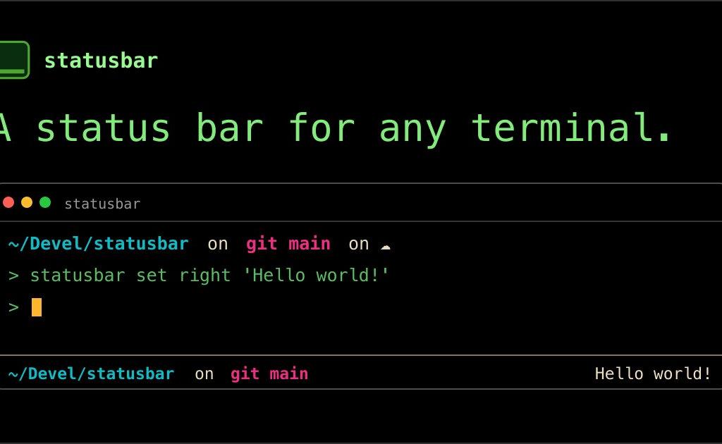 statusbar screenshot 2