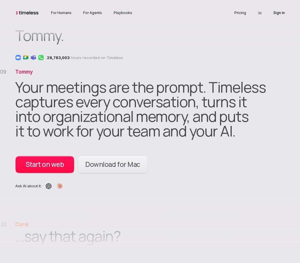Timeless Code screenshot 1