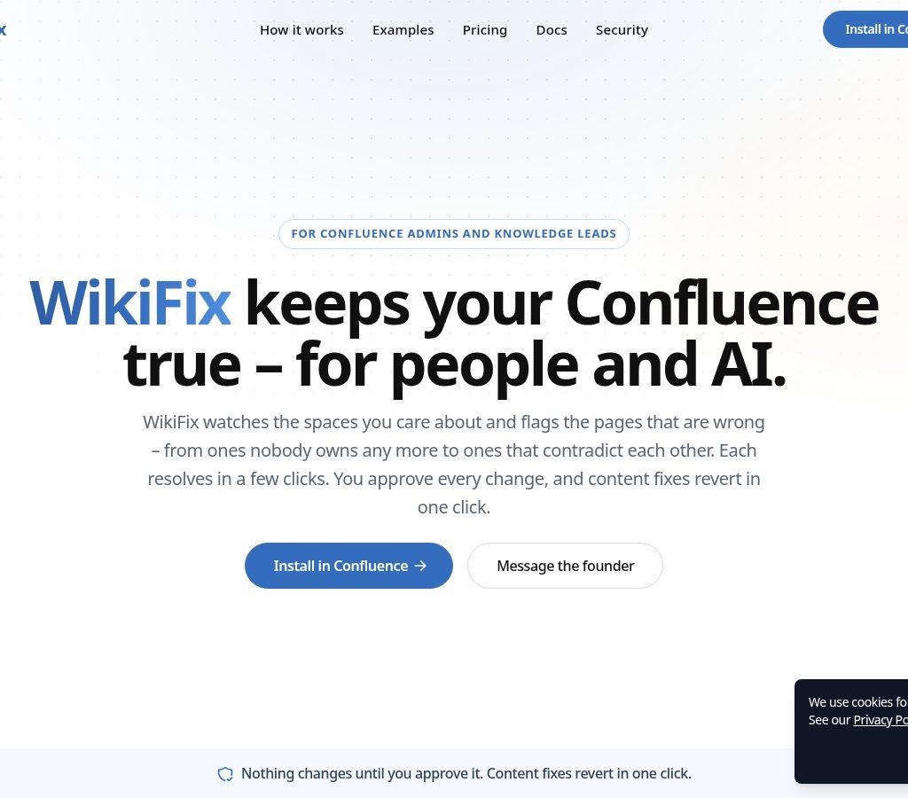 WikiFix for Confluence screenshot 1