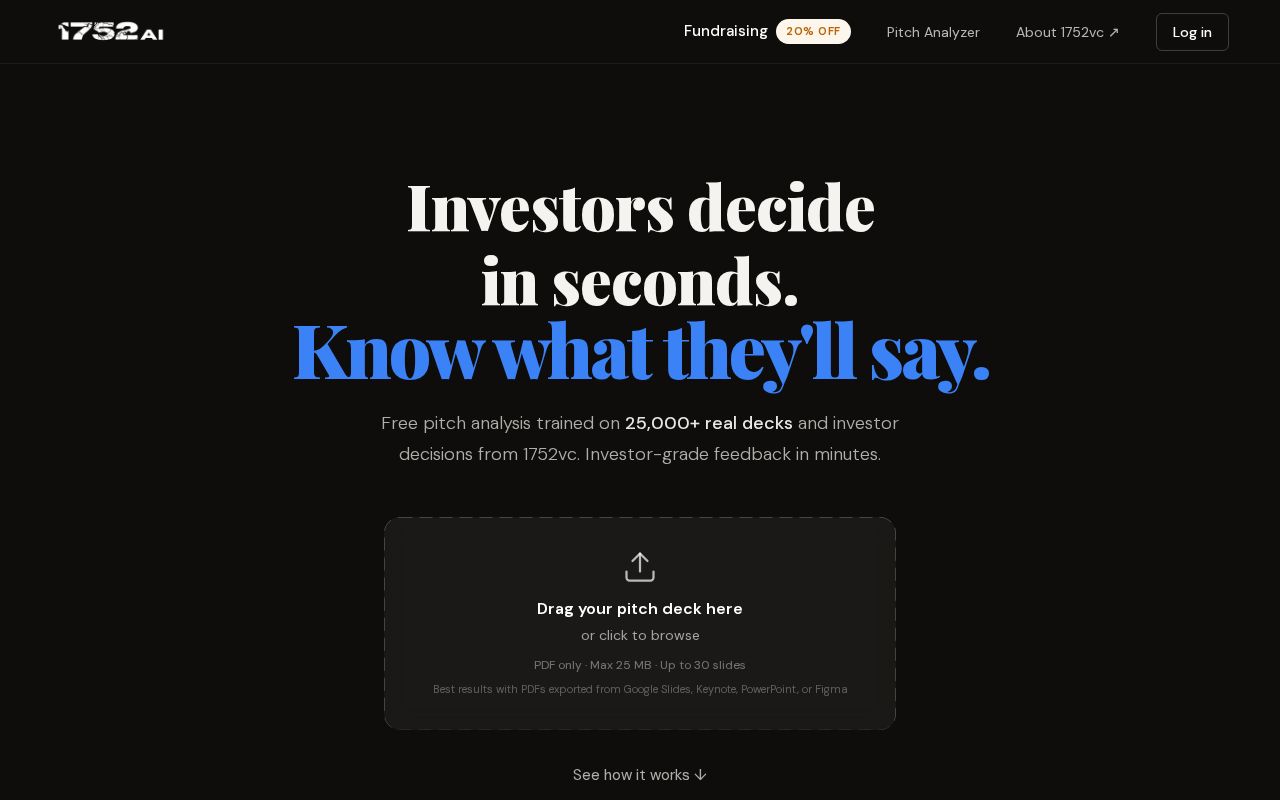 1752vc Pitch Deck Analyzer screenshot 1