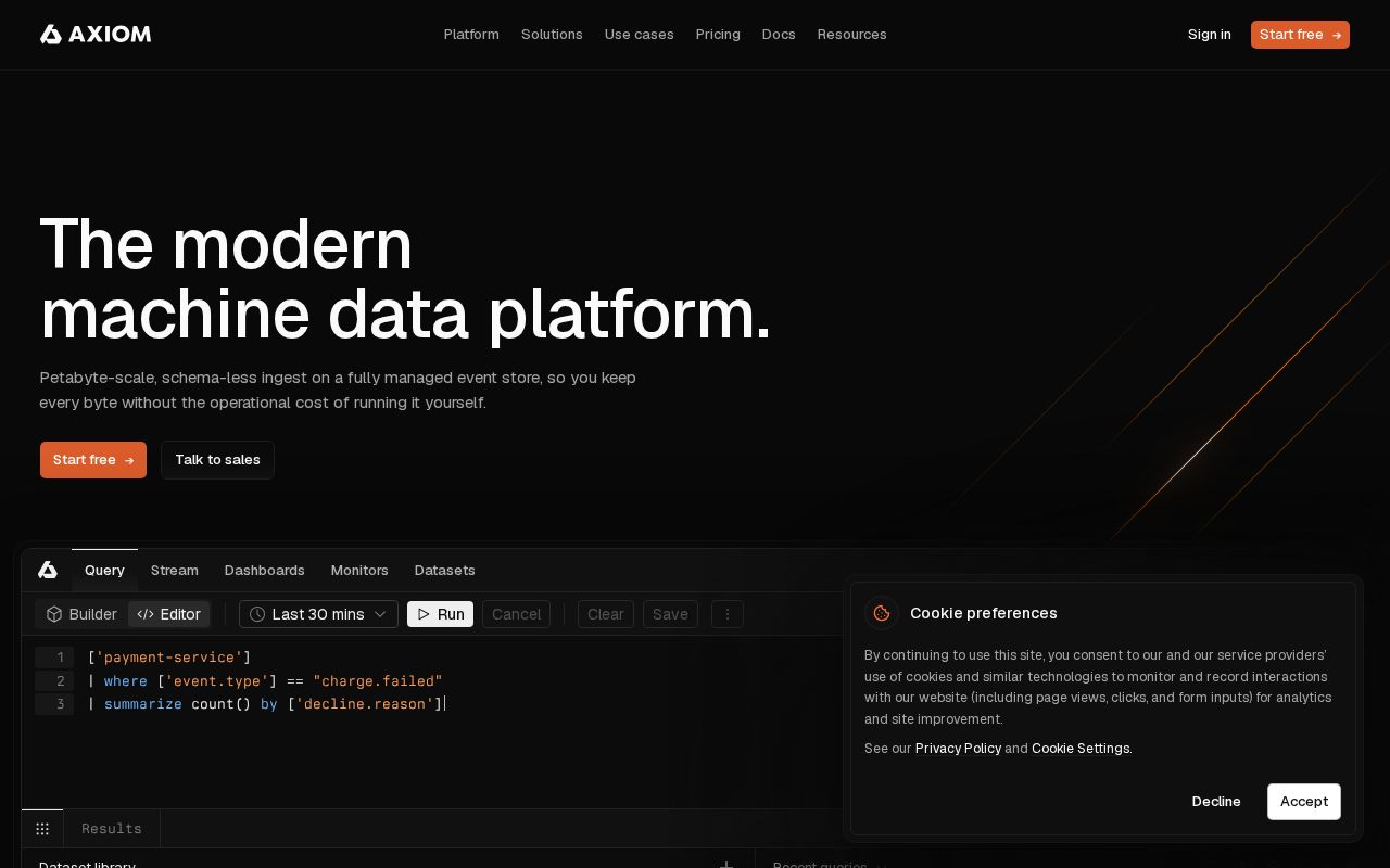 Axiom screenshot 1