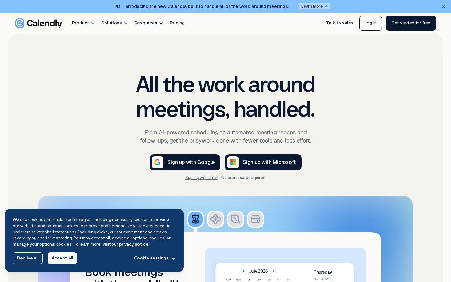 Calendly screenshot 1