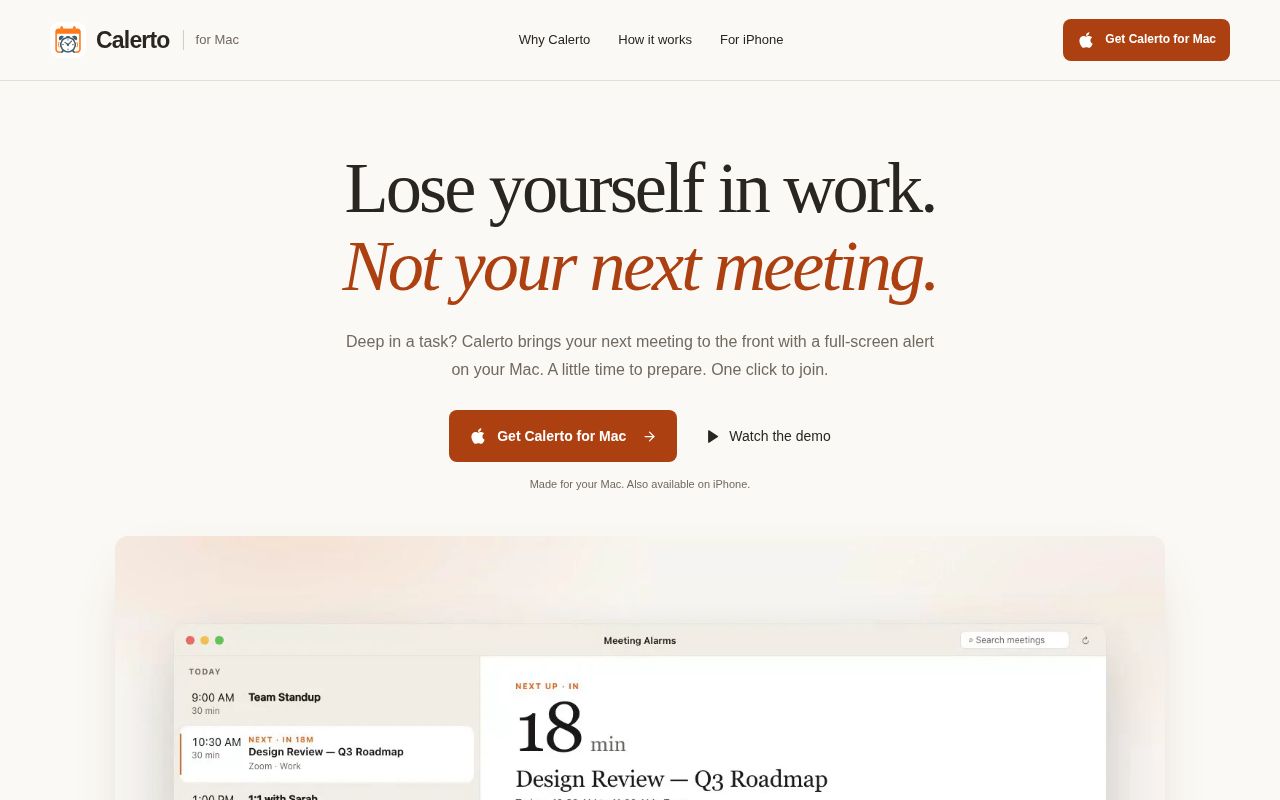 Calerto for Mac screenshot 1
