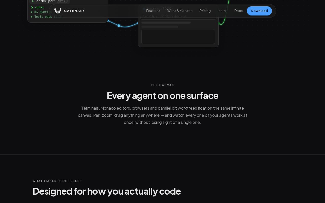 Catenary screenshot 2