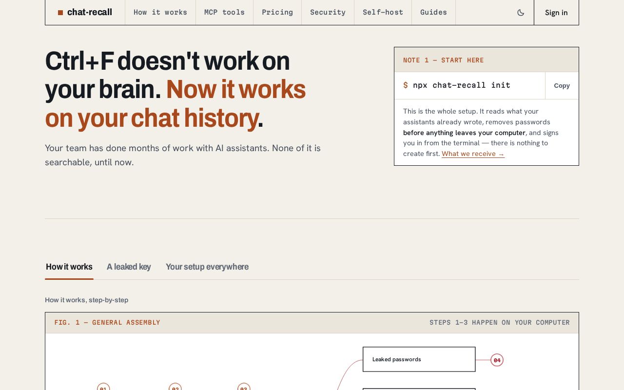 chat-recall screenshot 1