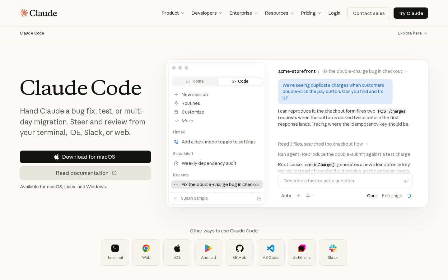 Claude Code screenshot 1