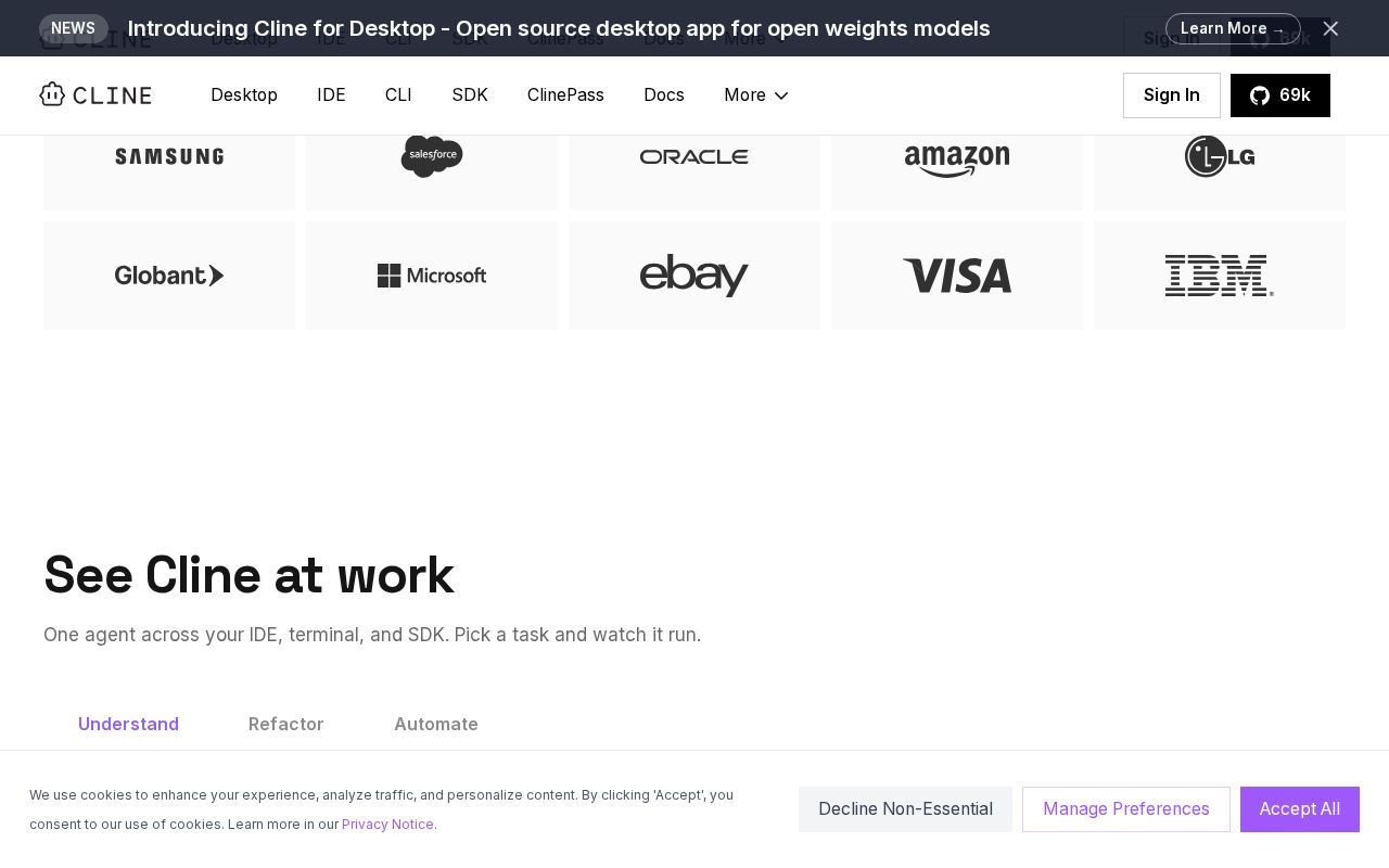 Cline Desktop App screenshot 2