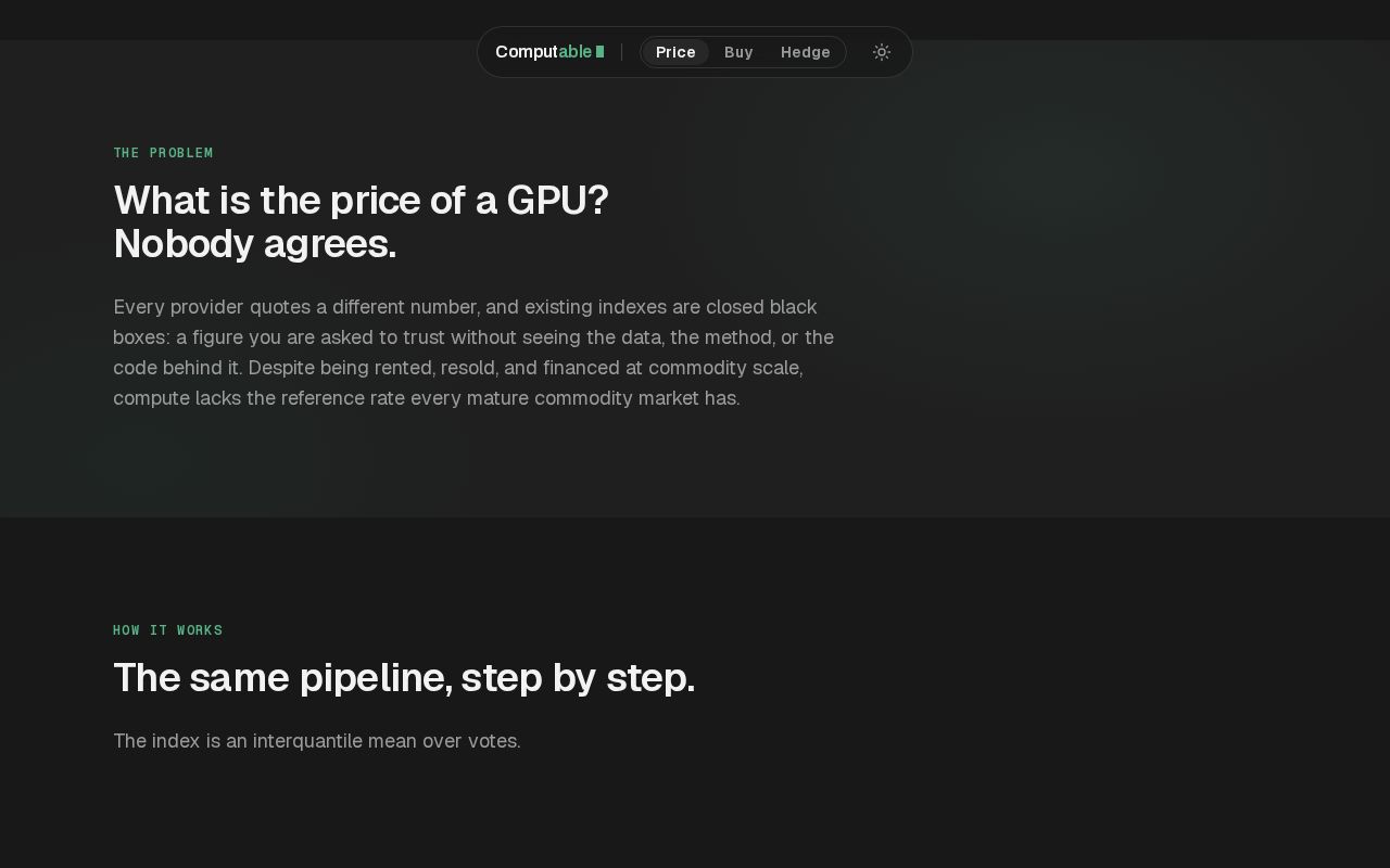 Computable GPU Index (CGI) screenshot 2