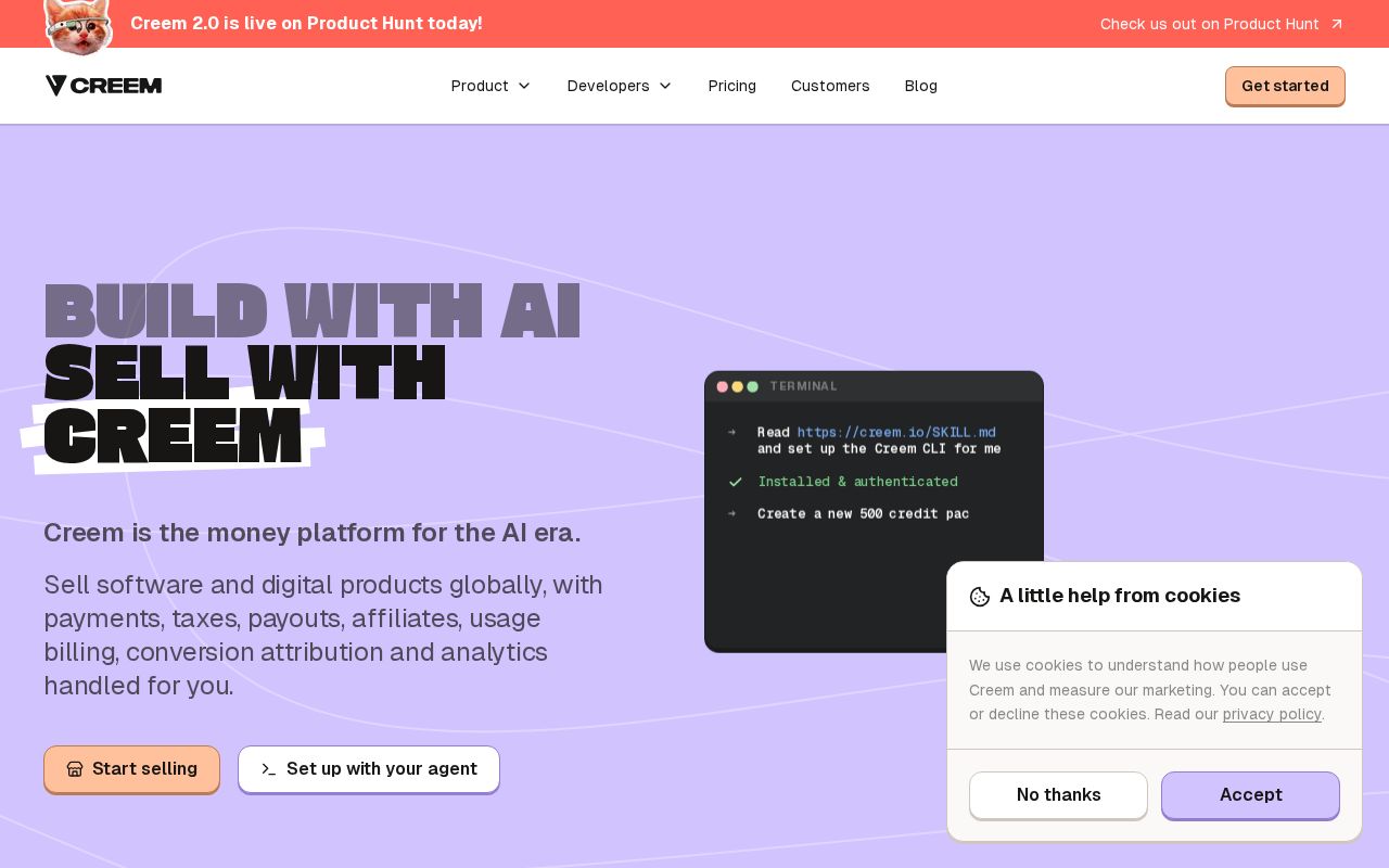 CREEM 2.0 screenshot 1