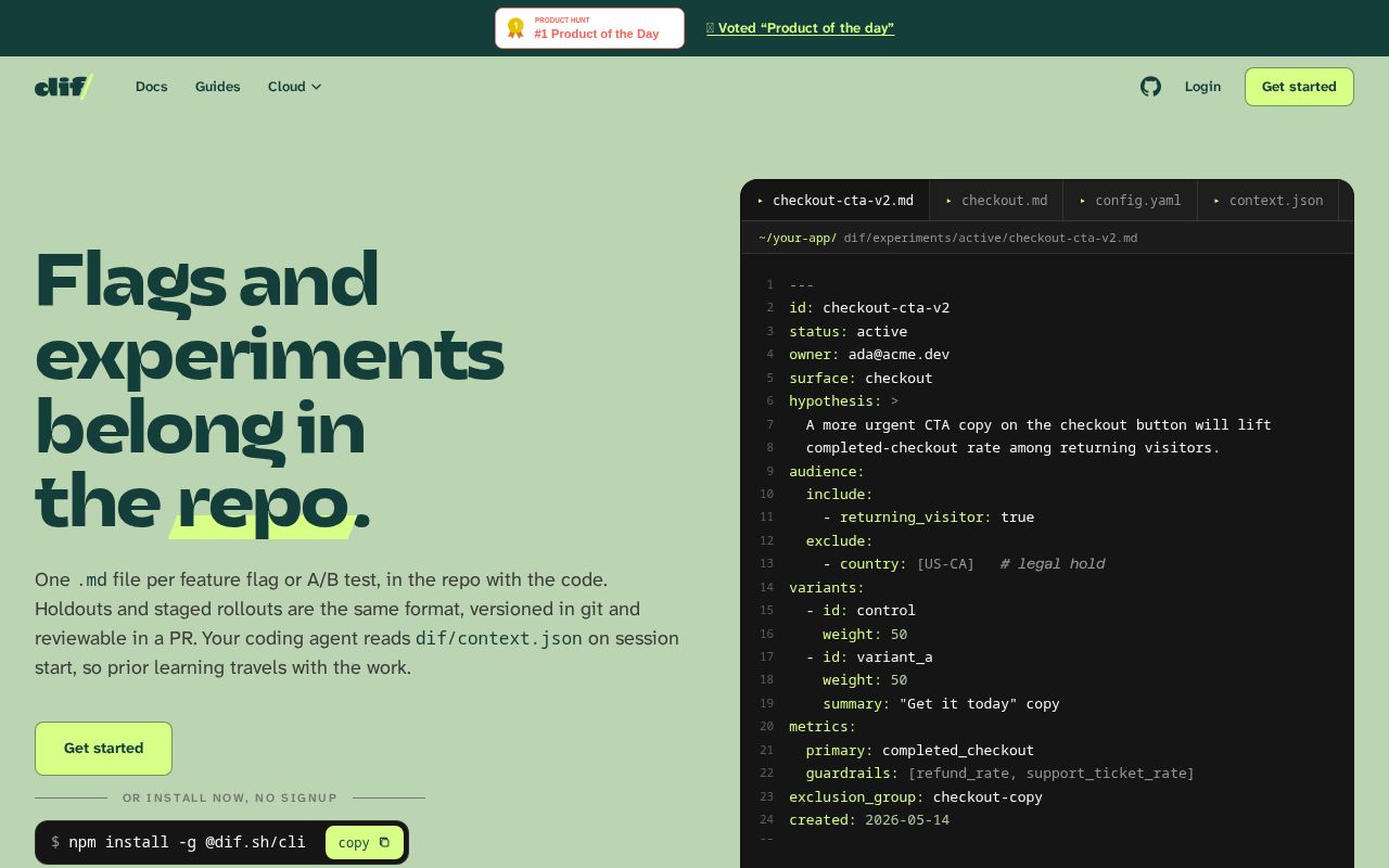 dif.sh screenshot 1