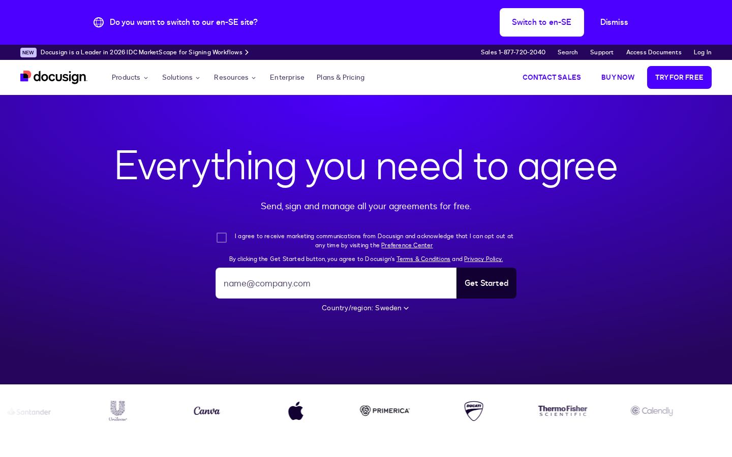 DocuSign screenshot 1