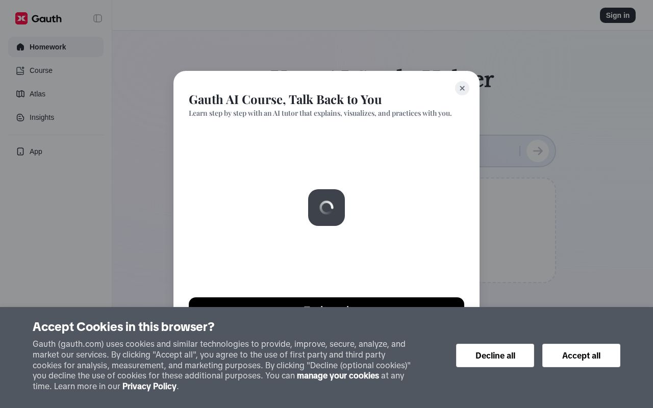 Gauth AI Course screenshot 1