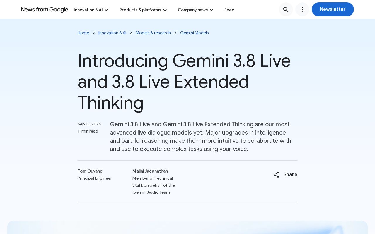 Gemini 3.8 & 3.8 Live Extended Thinking screenshot 1