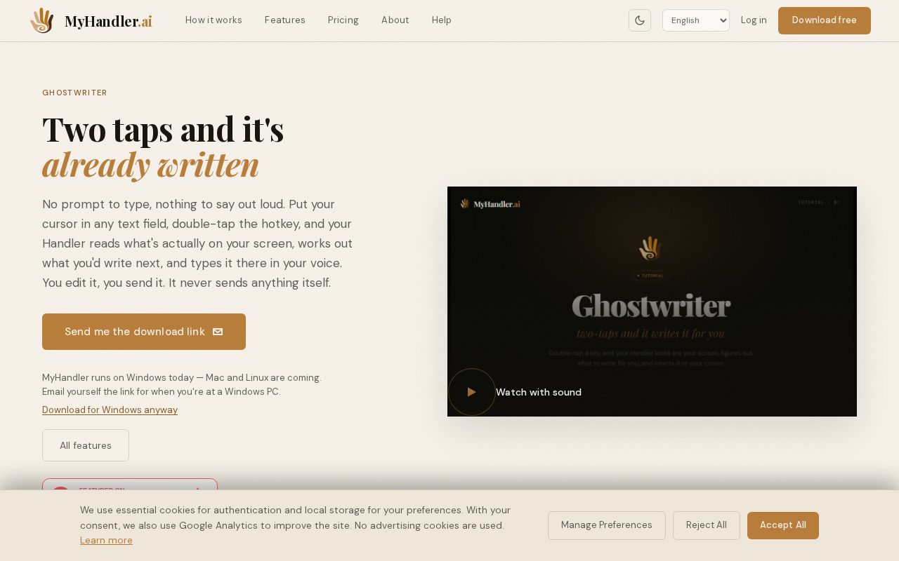 GhostWriter by MyHandler screenshot 1