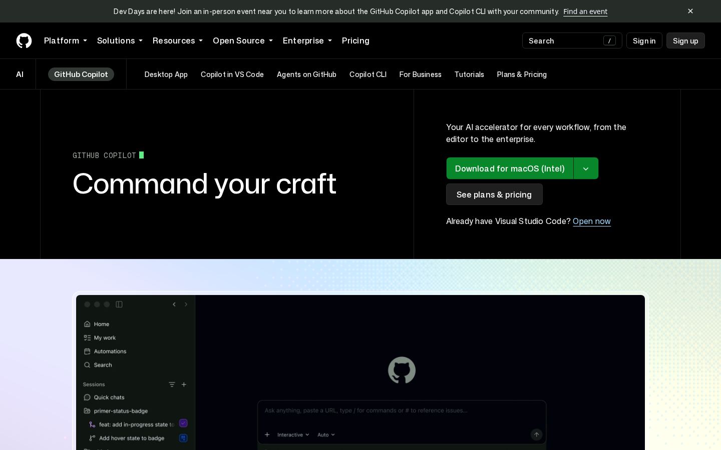 GitHub Copilot screenshot 1