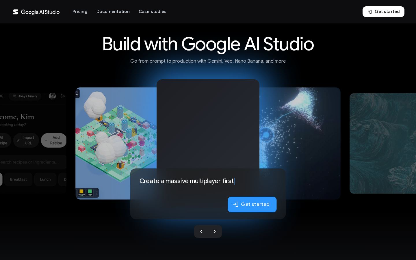 Google AI Studio screenshot 1