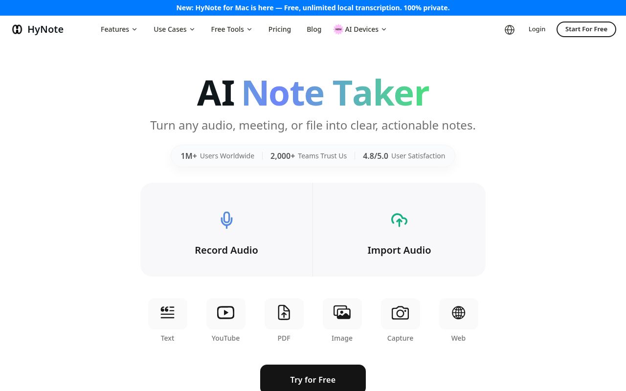 HyNote for Mac screenshot 1