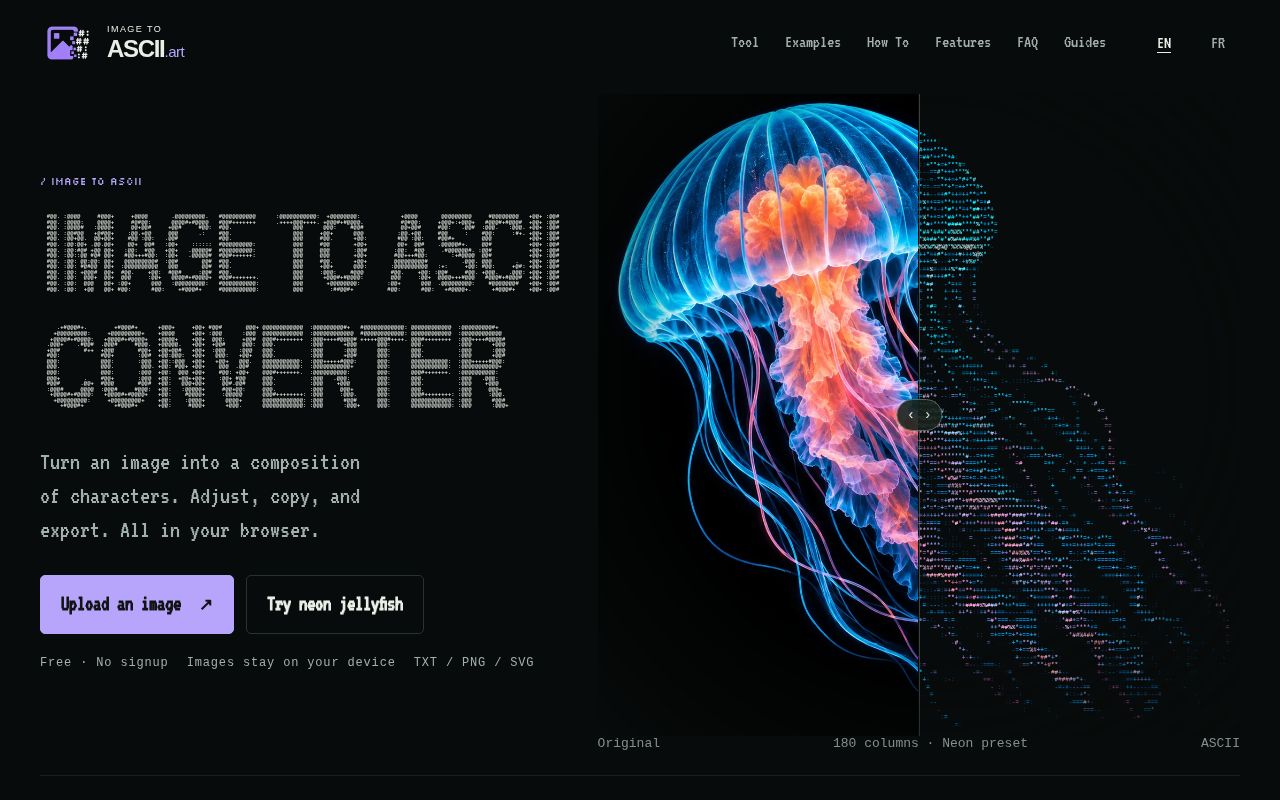 Image to ASCII screenshot 1