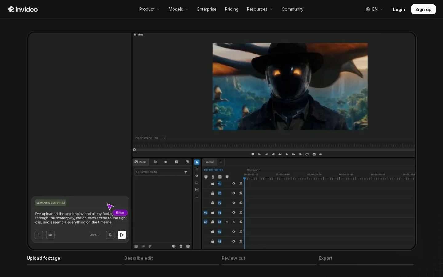 invideo AI screenshot 2