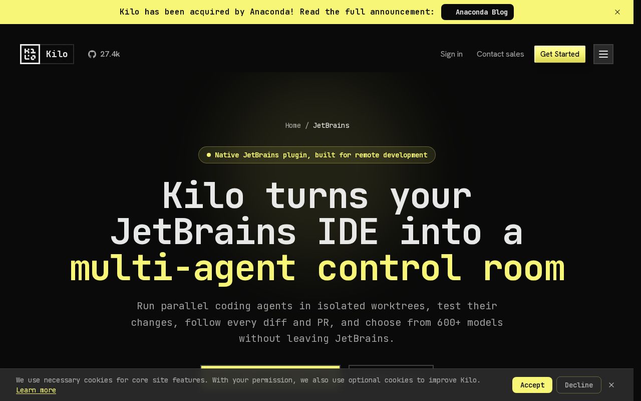 Kilo Code for JetBrains screenshot 1