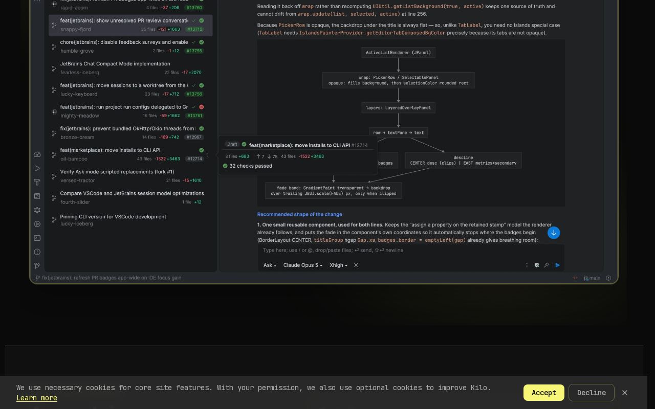 Kilo Code for JetBrains screenshot 2