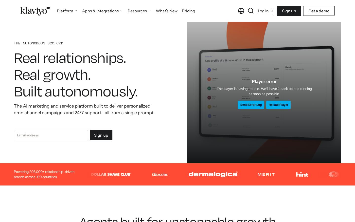 Klaviyo screenshot 1