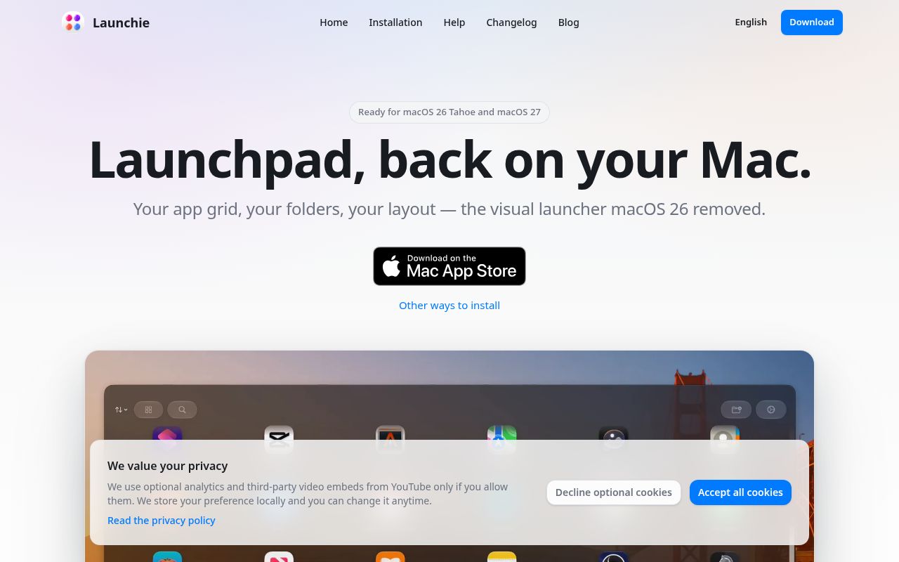 Launchie 1.6.1 screenshot 1