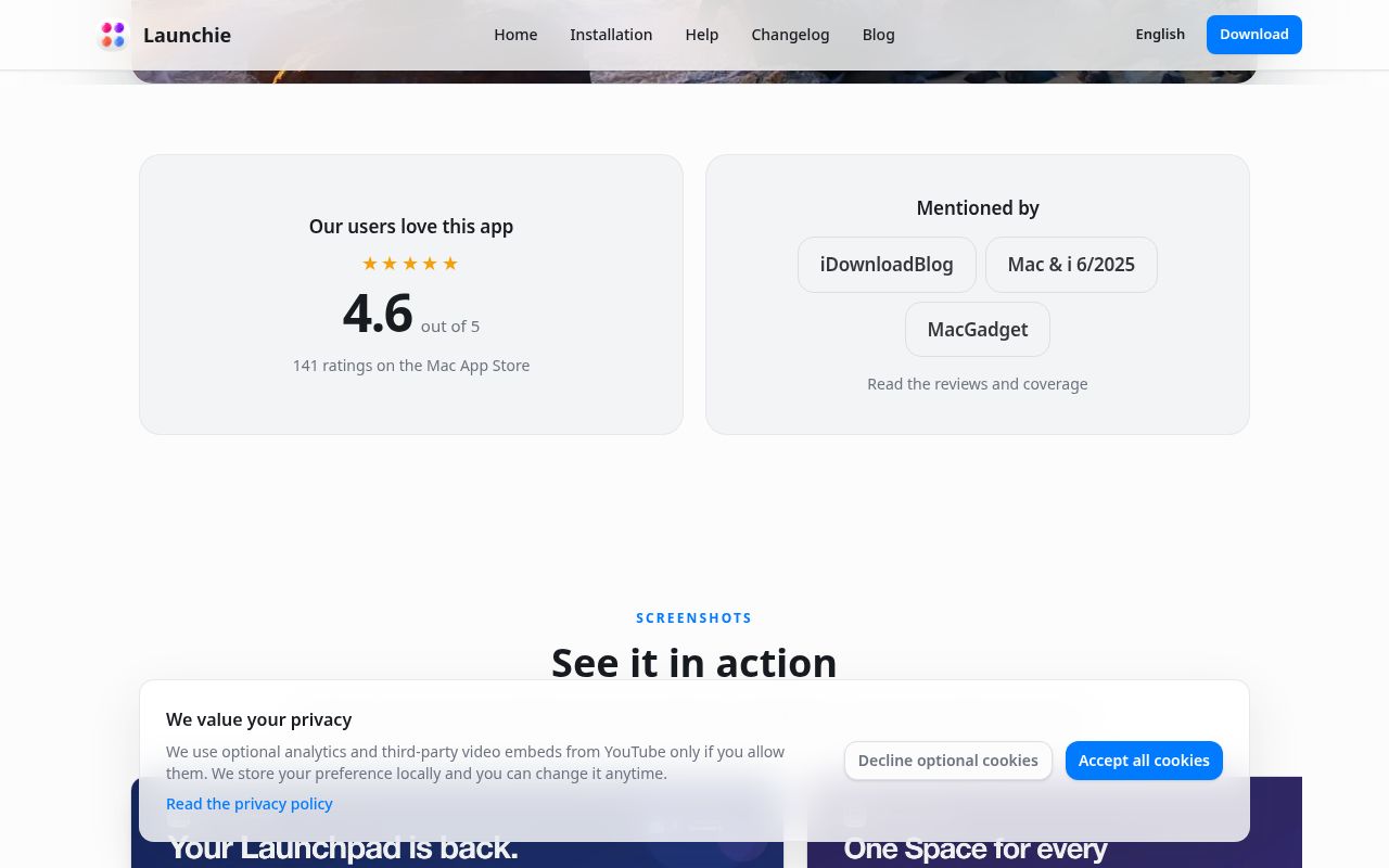 Launchie 1.6.1 screenshot 2