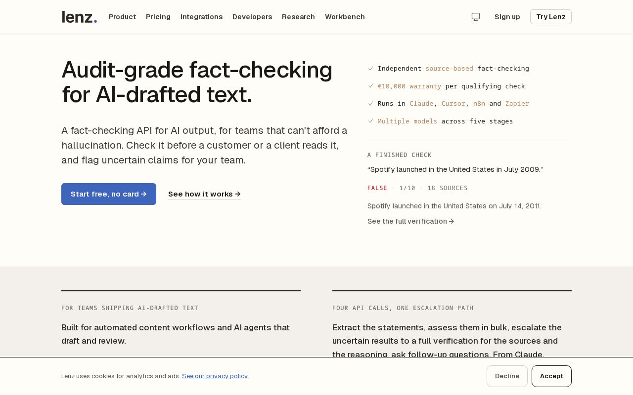 Lenz screenshot 1