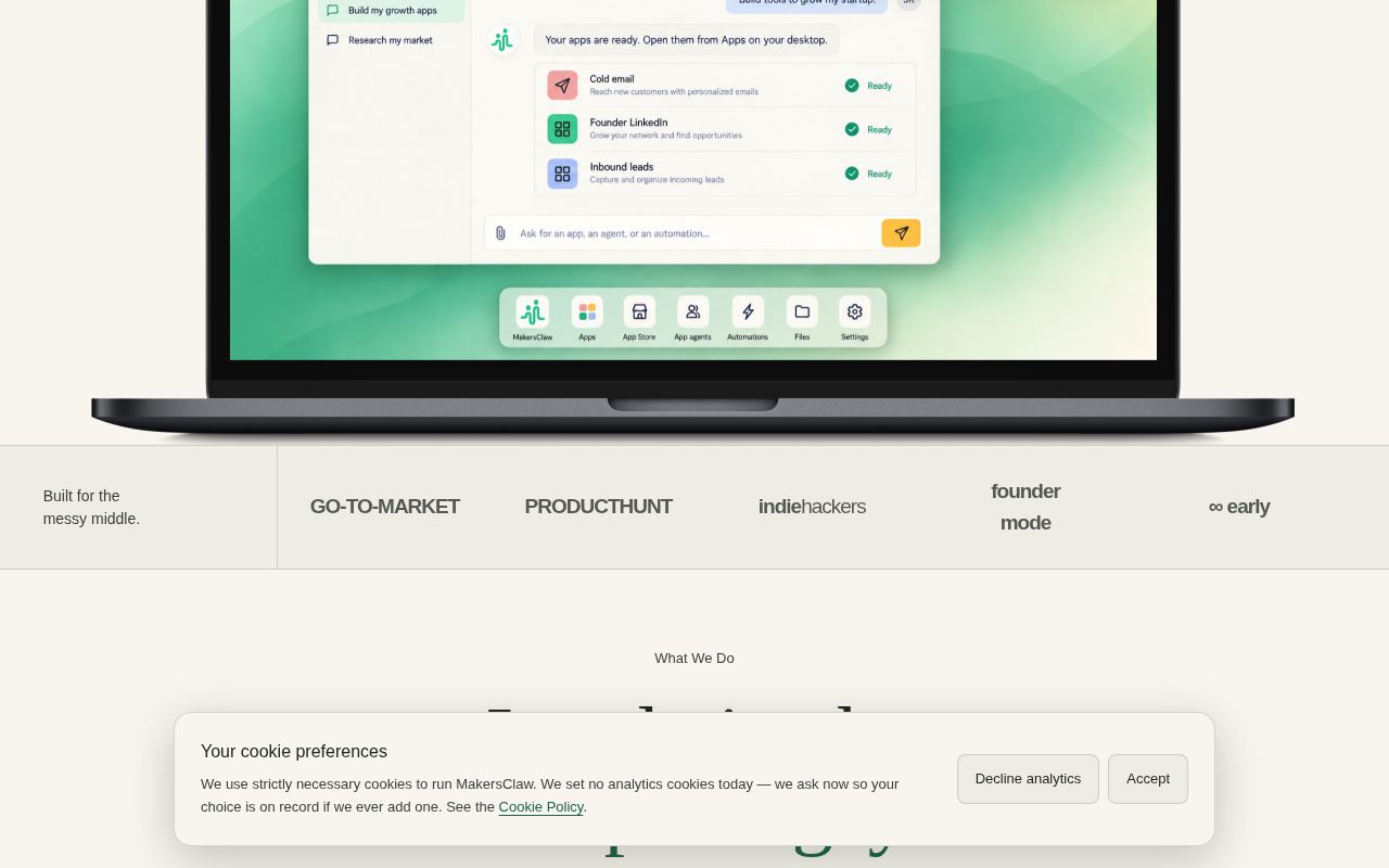 Makersclaw 2.0 screenshot 2