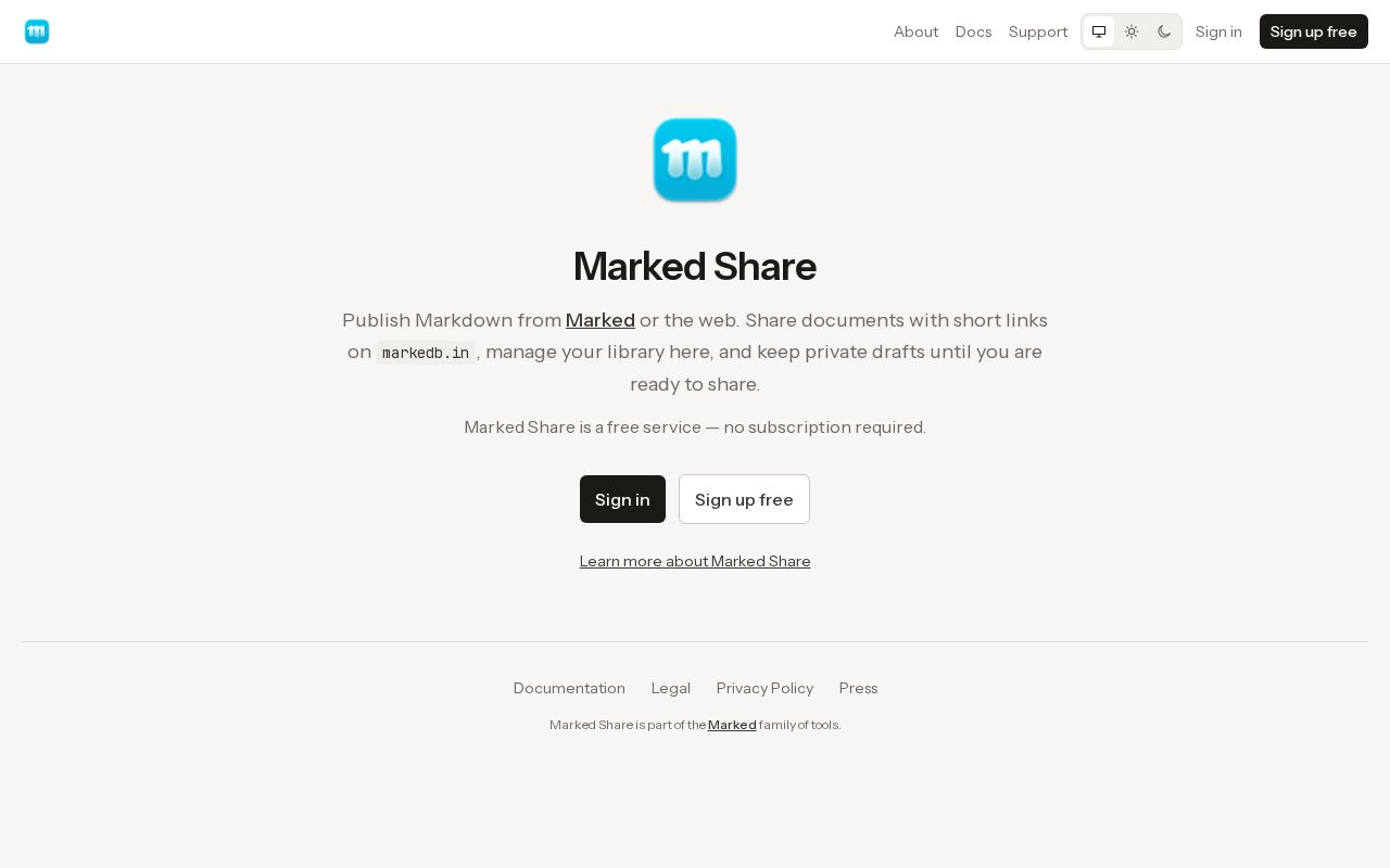 Marked Share screenshot 2