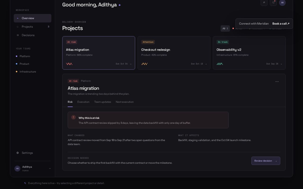 Meridian screenshot 2