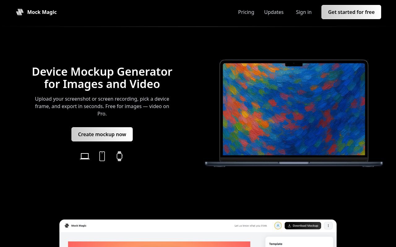 Mock Magic: Video Presets screenshot 1