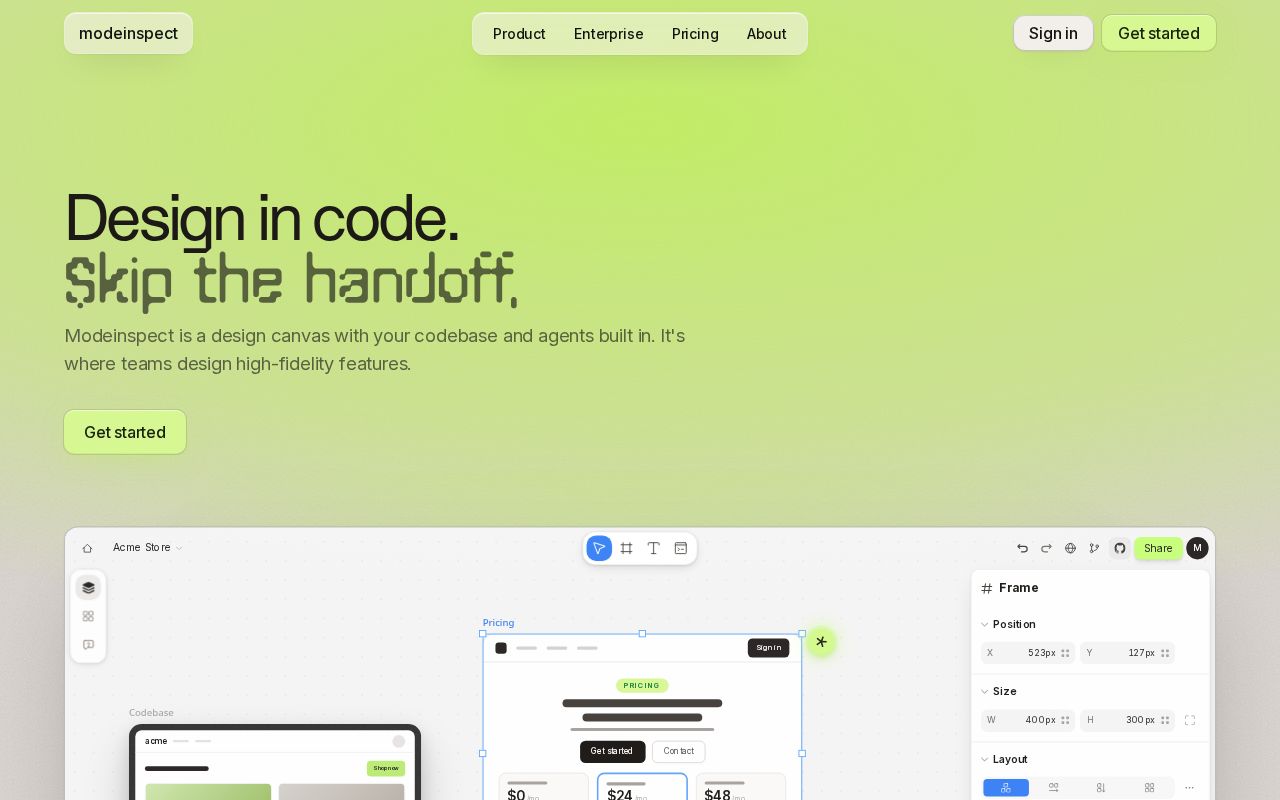 Modeinspect screenshot 1
