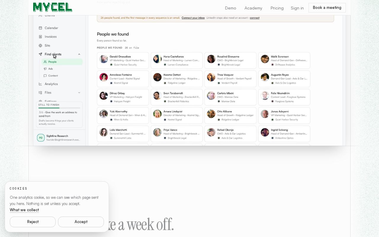 Mycel screenshot 2