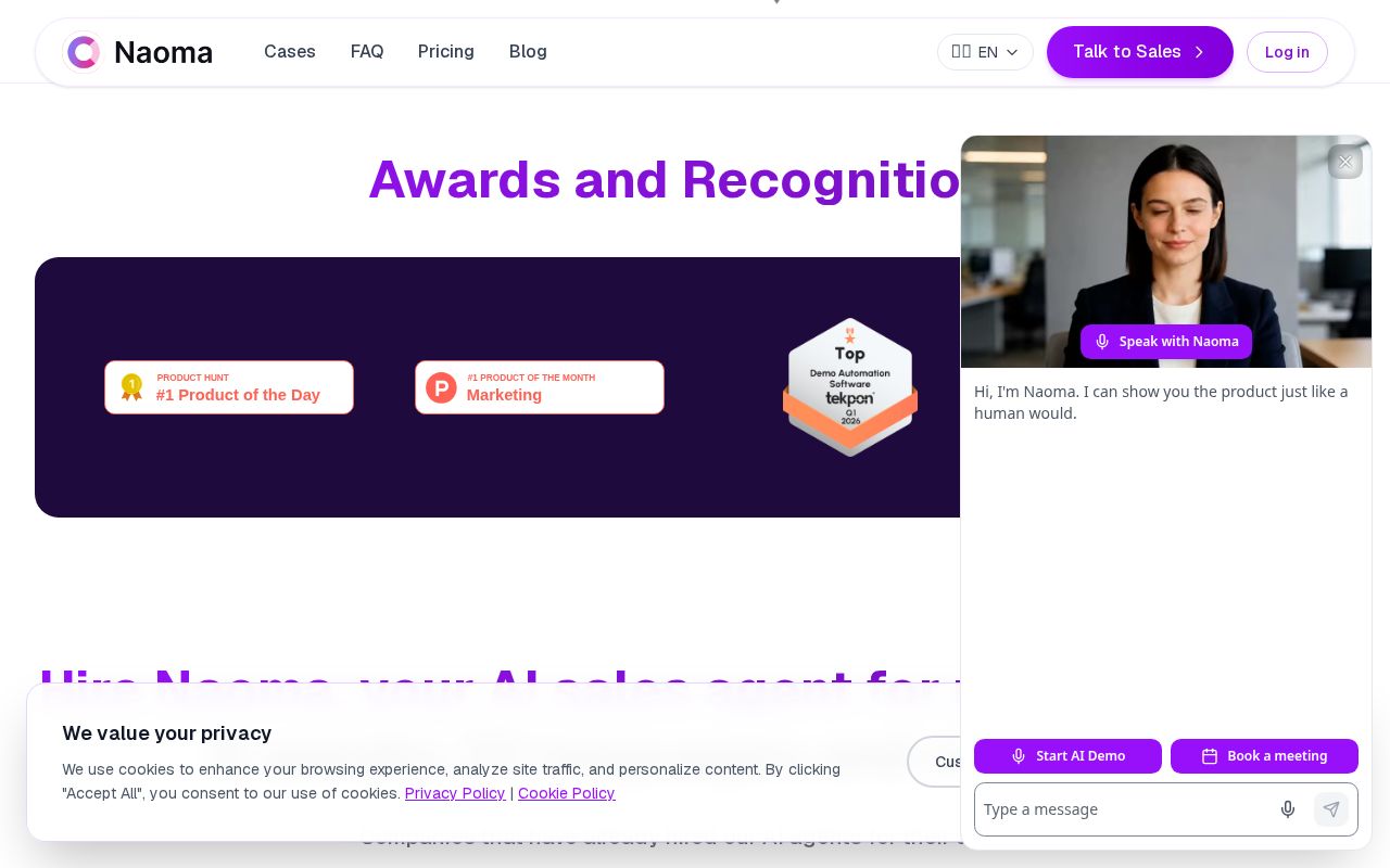 Naoma AI Demo Agent V2 screenshot 2