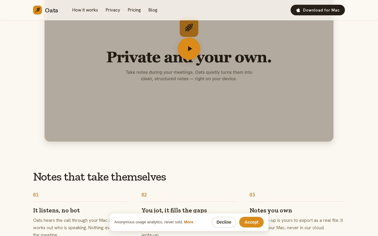 Oats screenshot 2