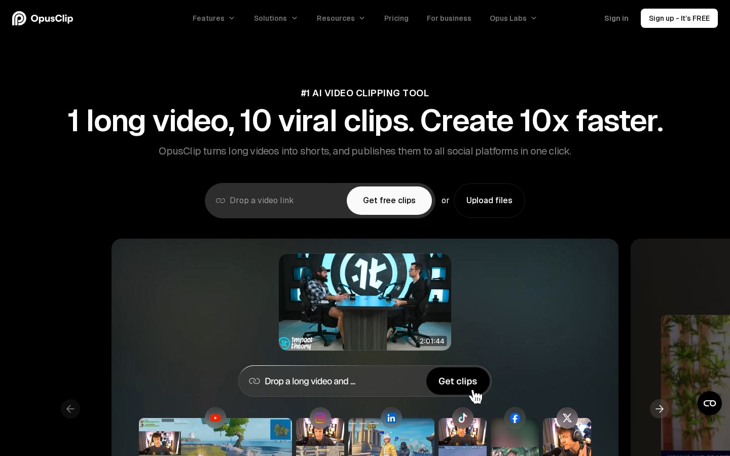 OpusClip screenshot 1