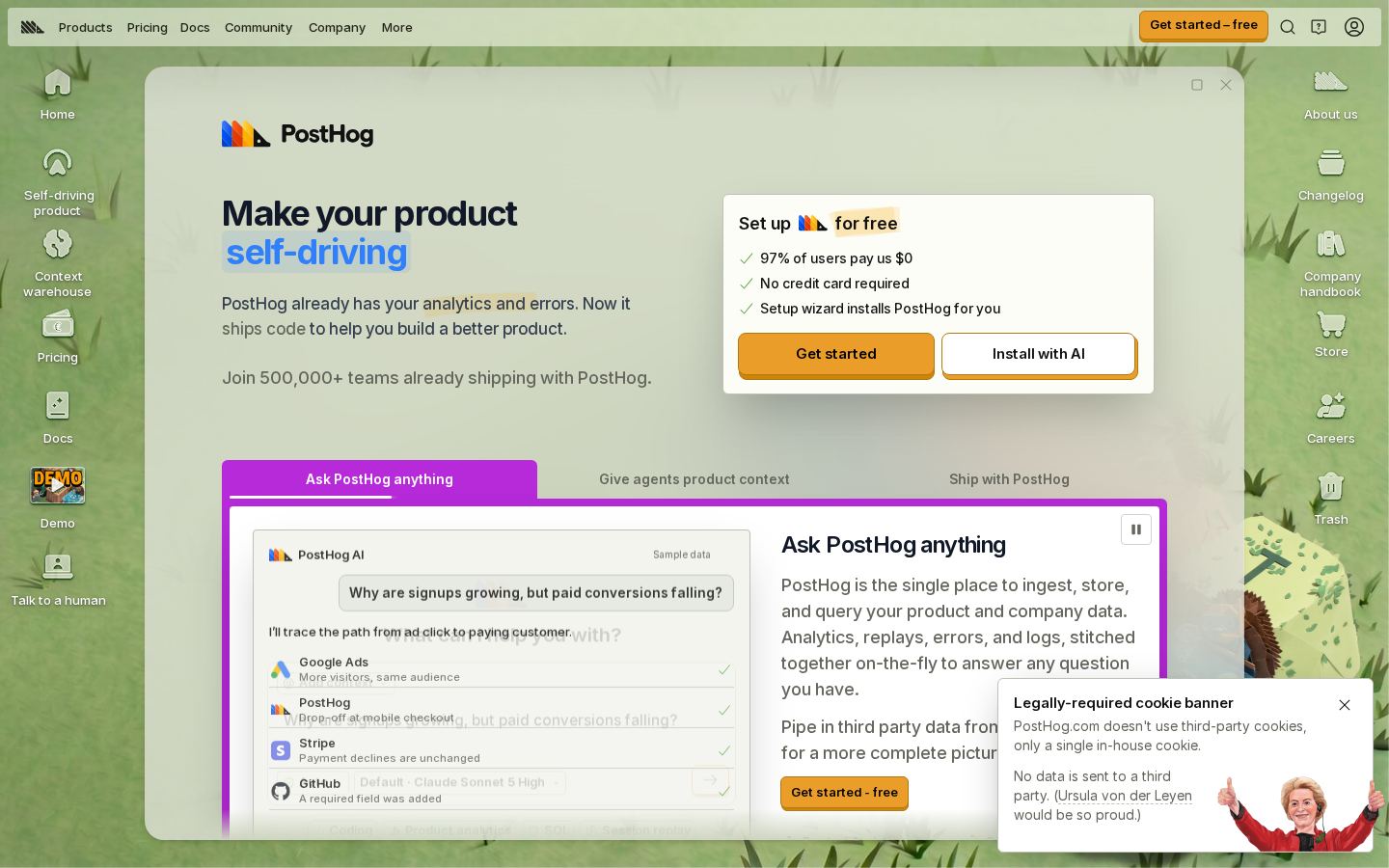 PostHog screenshot 1