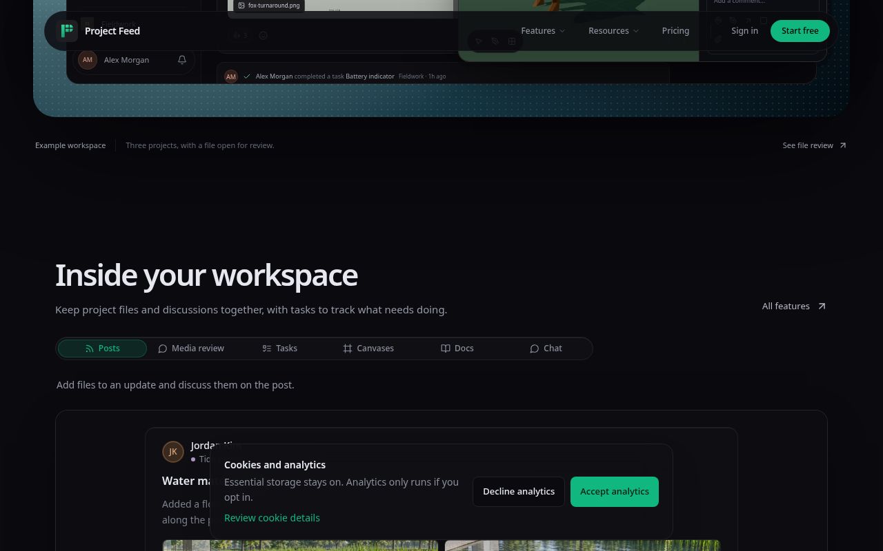 Project Feed screenshot 2